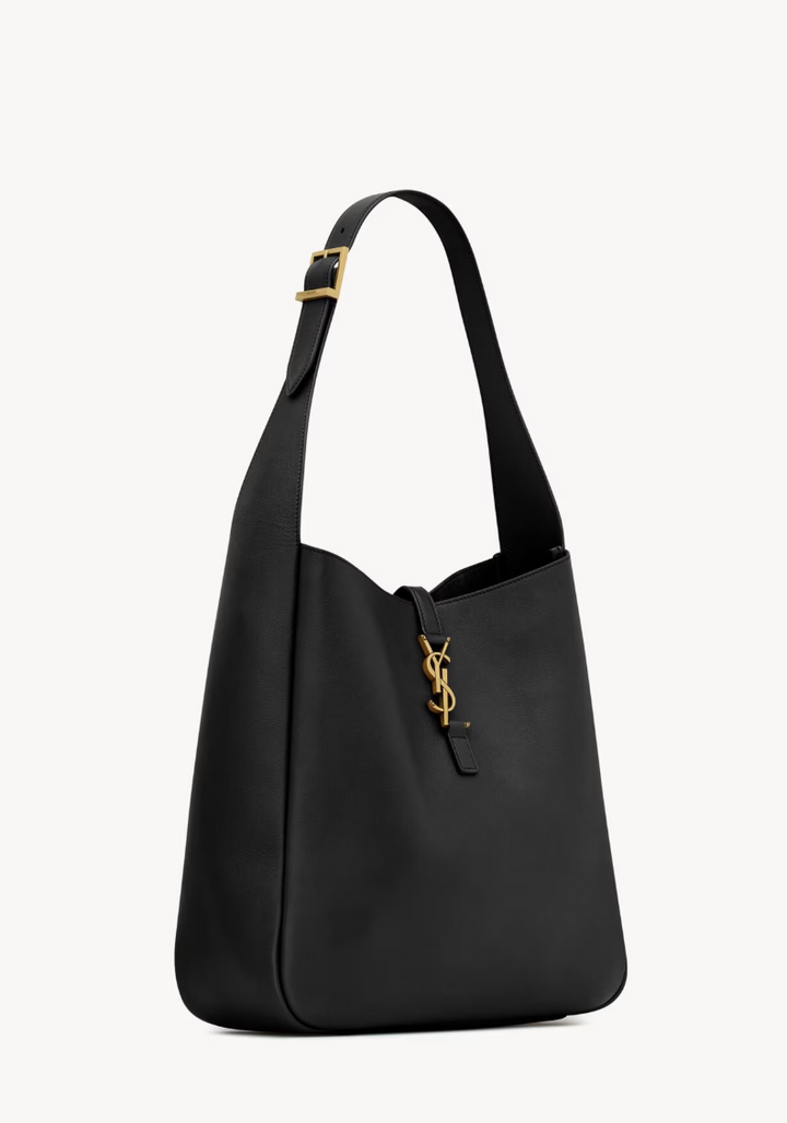 SAINT LAURENT - Le 5 à 7 large souple en cuir grainé
