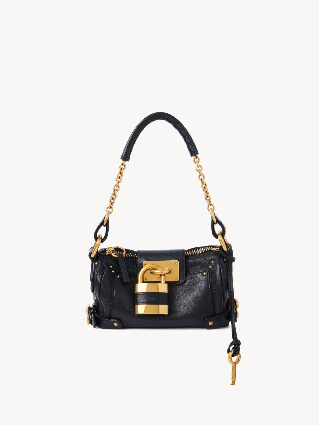 CHLOE - Petit sac chaîne Paddington en cuir grainé