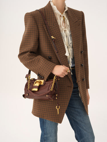CHLOE - Petit sac chaîne Paddington en cuir grainé