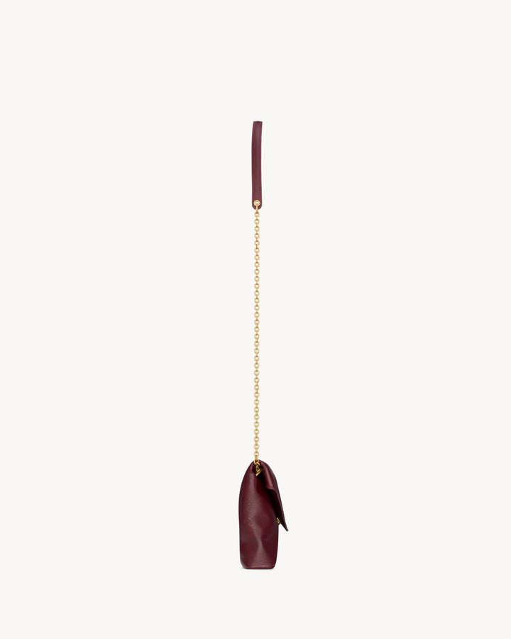 SAINT LAURENT - Pochette à chaine en cuir de veau