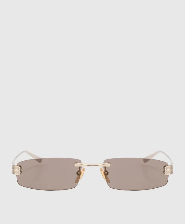 BALENCIAGA - Women's Gossip Rectangle S Sunglasses in Light