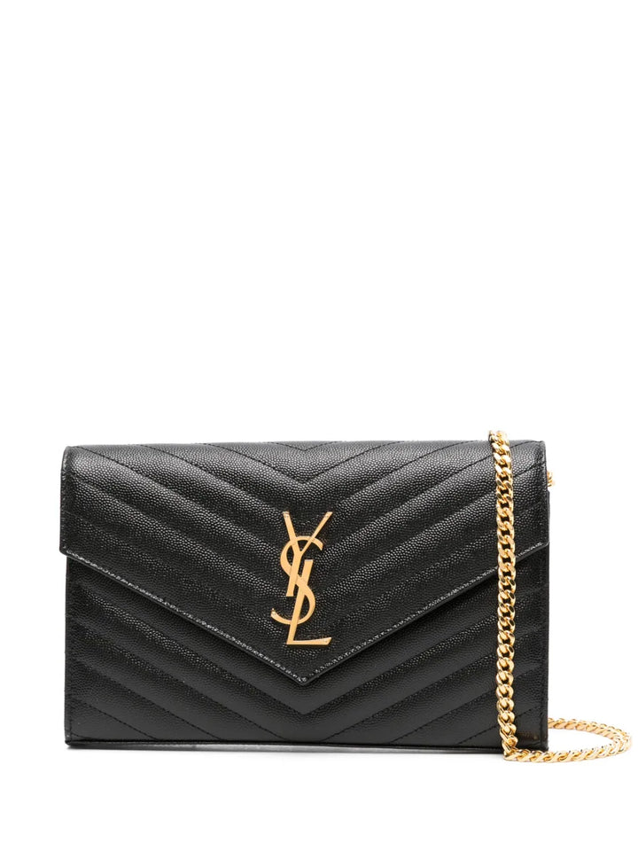 SAINT LAURENT - Portefeuille Monogramme à bride portée épaule