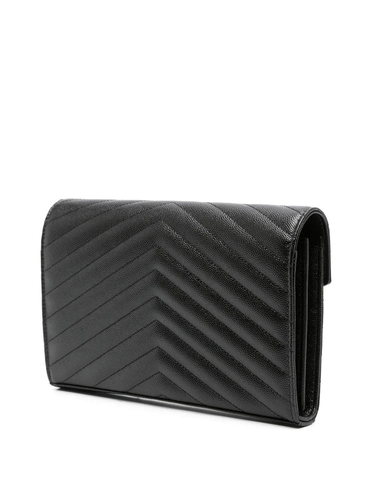 SAINT LAURENT - Portefeuille Monogramme à bride portée épaule