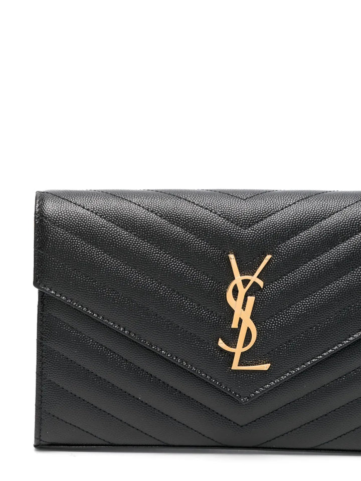 SAINT LAURENT - Portefeuille Monogramme à bride portée épaule