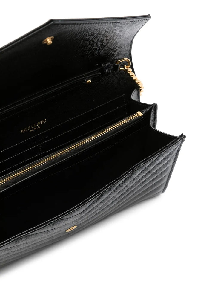 SAINT LAURENT - Portefeuille Monogramme à bride portée épaule
