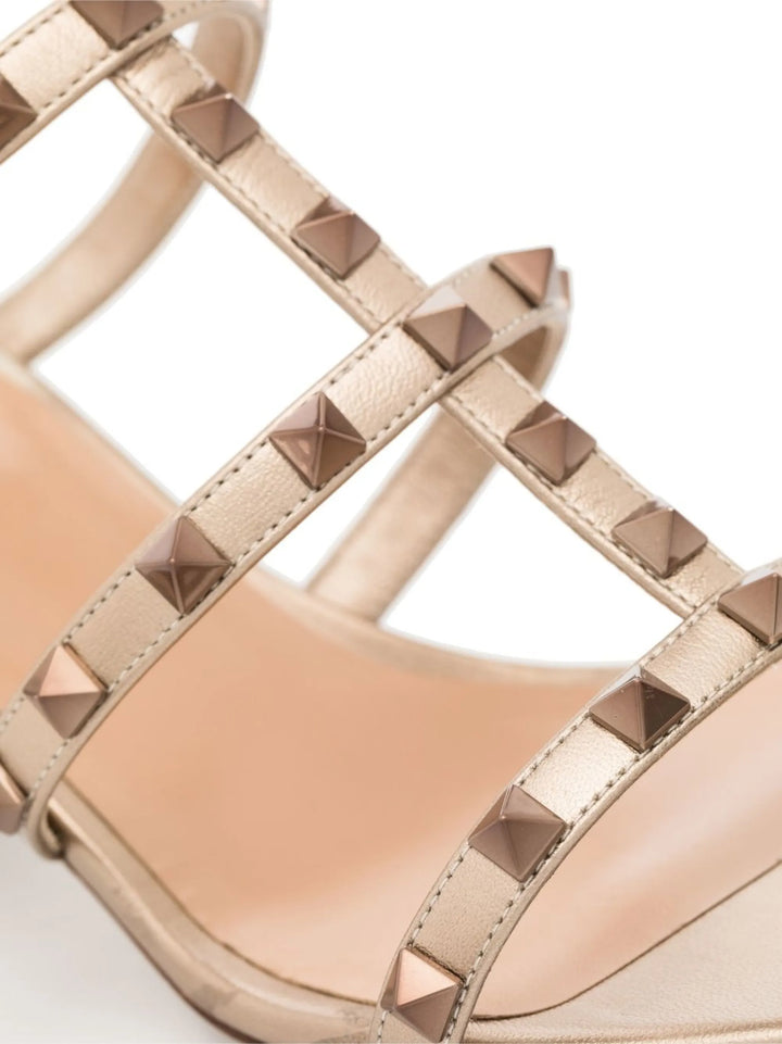 Valentino - Sandales métallisées Rockstud 60 mm
