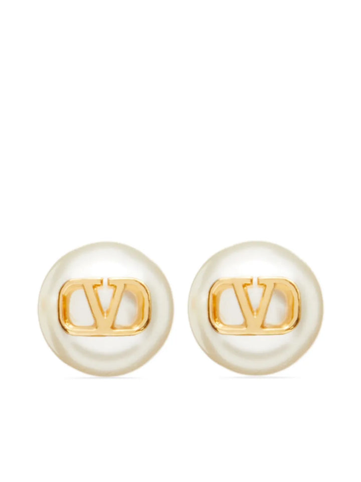 VALENTINO - Boucles d'oreilles à perle VLogo Signature