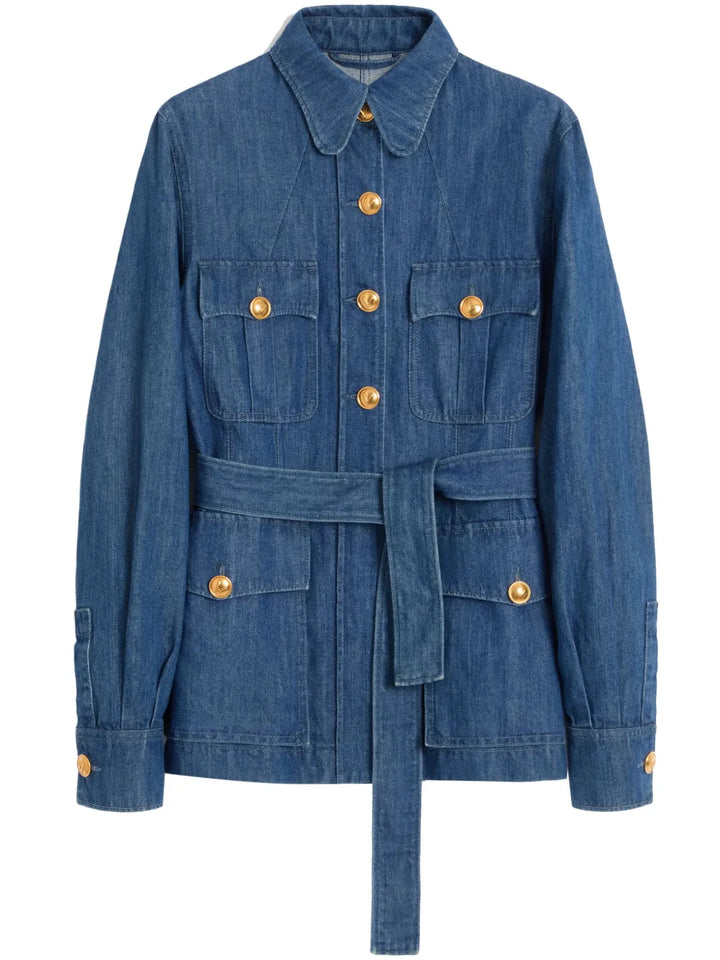 VALENTINO - Veste Sahariana en jean