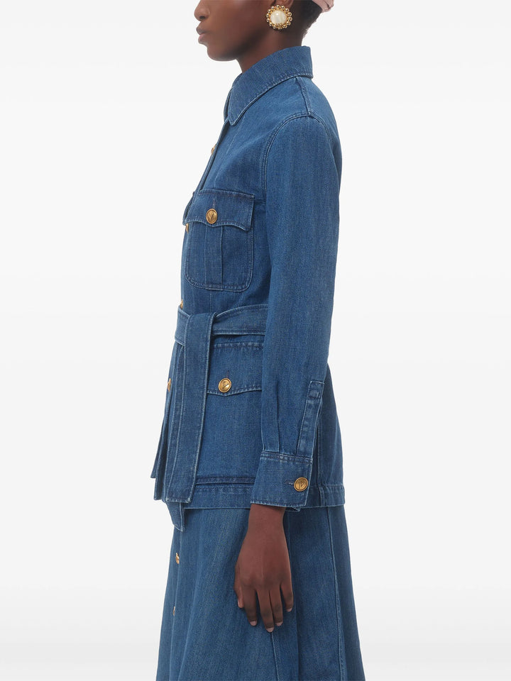 VALENTINO - Veste Sahariana en jean