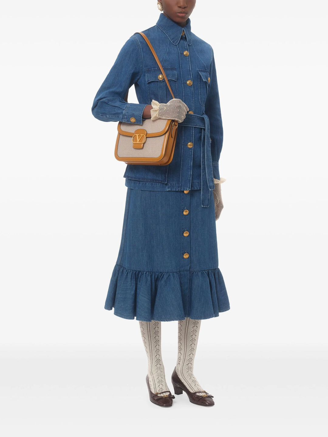 VALENTINO - Veste Sahariana en jean