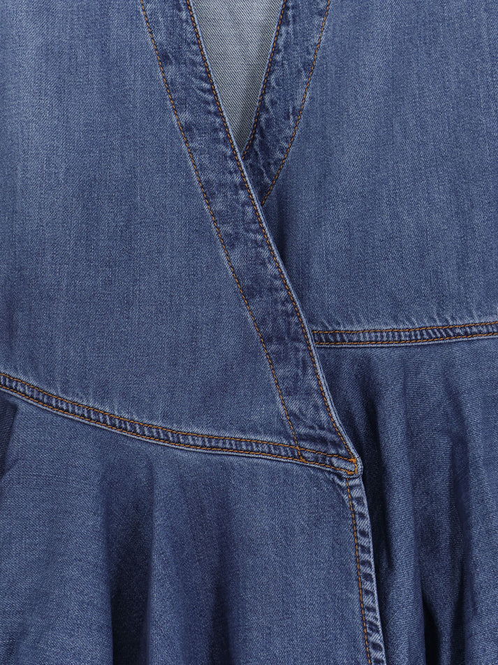 ALAÏA - Robe courte en jean