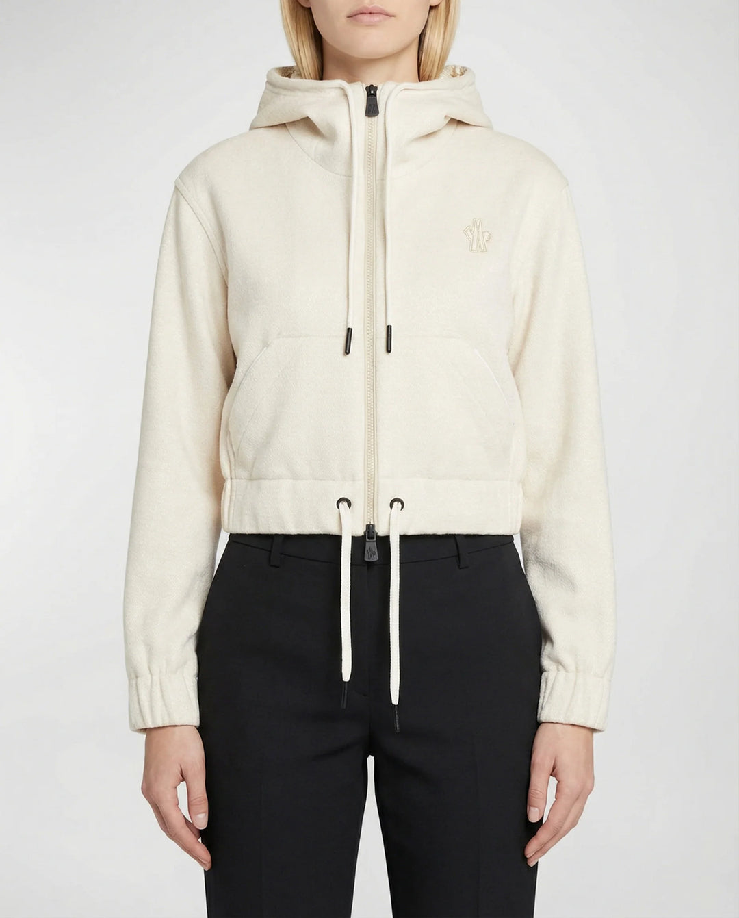 MONCLER - Hoodie à fermeture zippée
