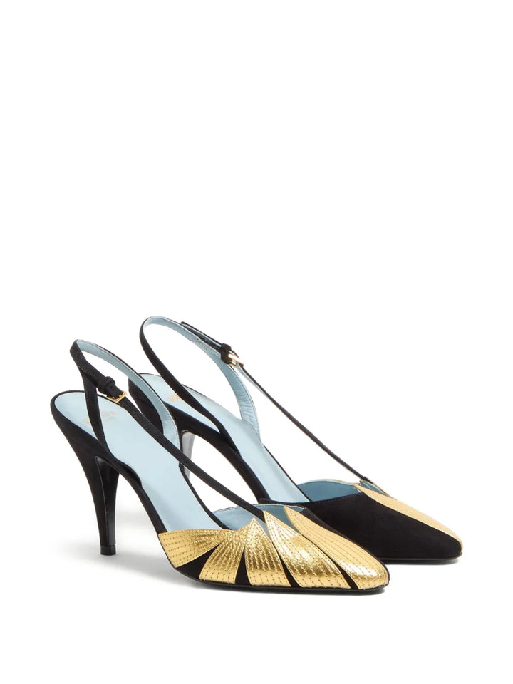 Valentino Garavani - Escarpins Foliefoliage 90 mm à bride arrière