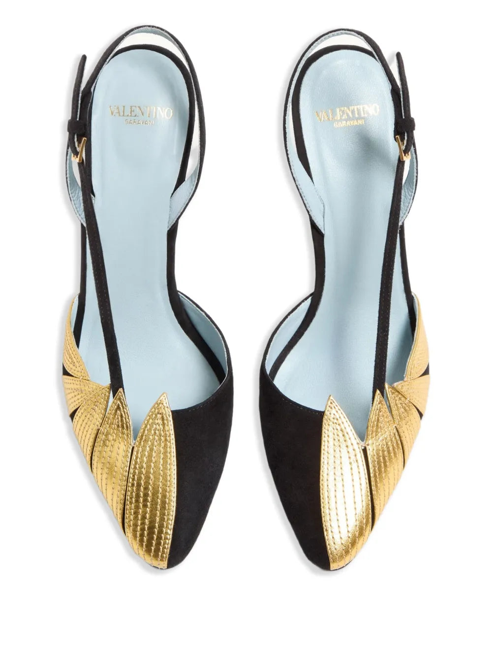 Valentino Garavani - Escarpins Foliefoliage 90 mm à bride arrière