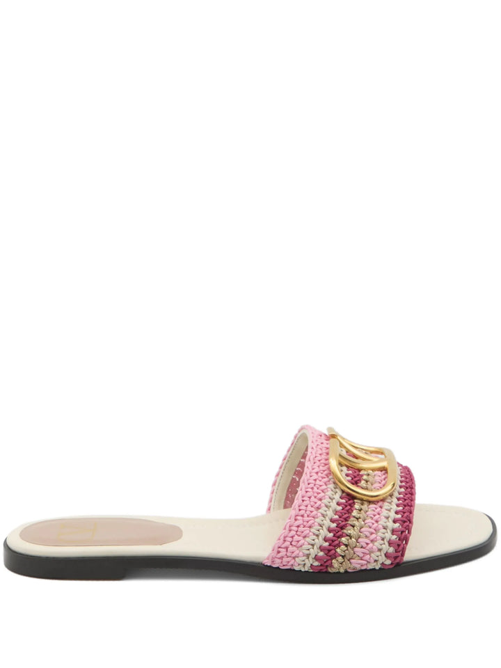 VALENTINO - SANDALES SLIDE VLOGO SIGNATURE