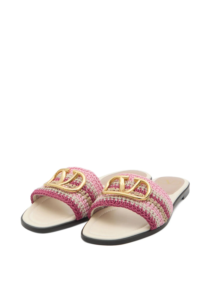 VALENTINO - SANDALES SLIDE VLOGO SIGNATURE