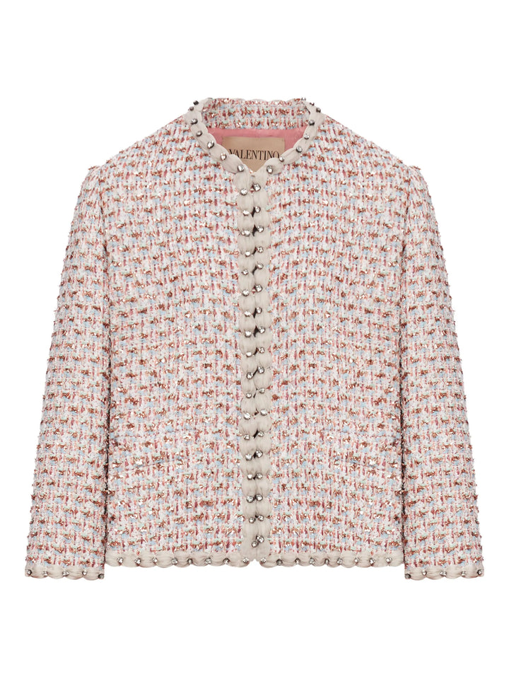 VALENTINO - Veste brodée Ribbon en tweed