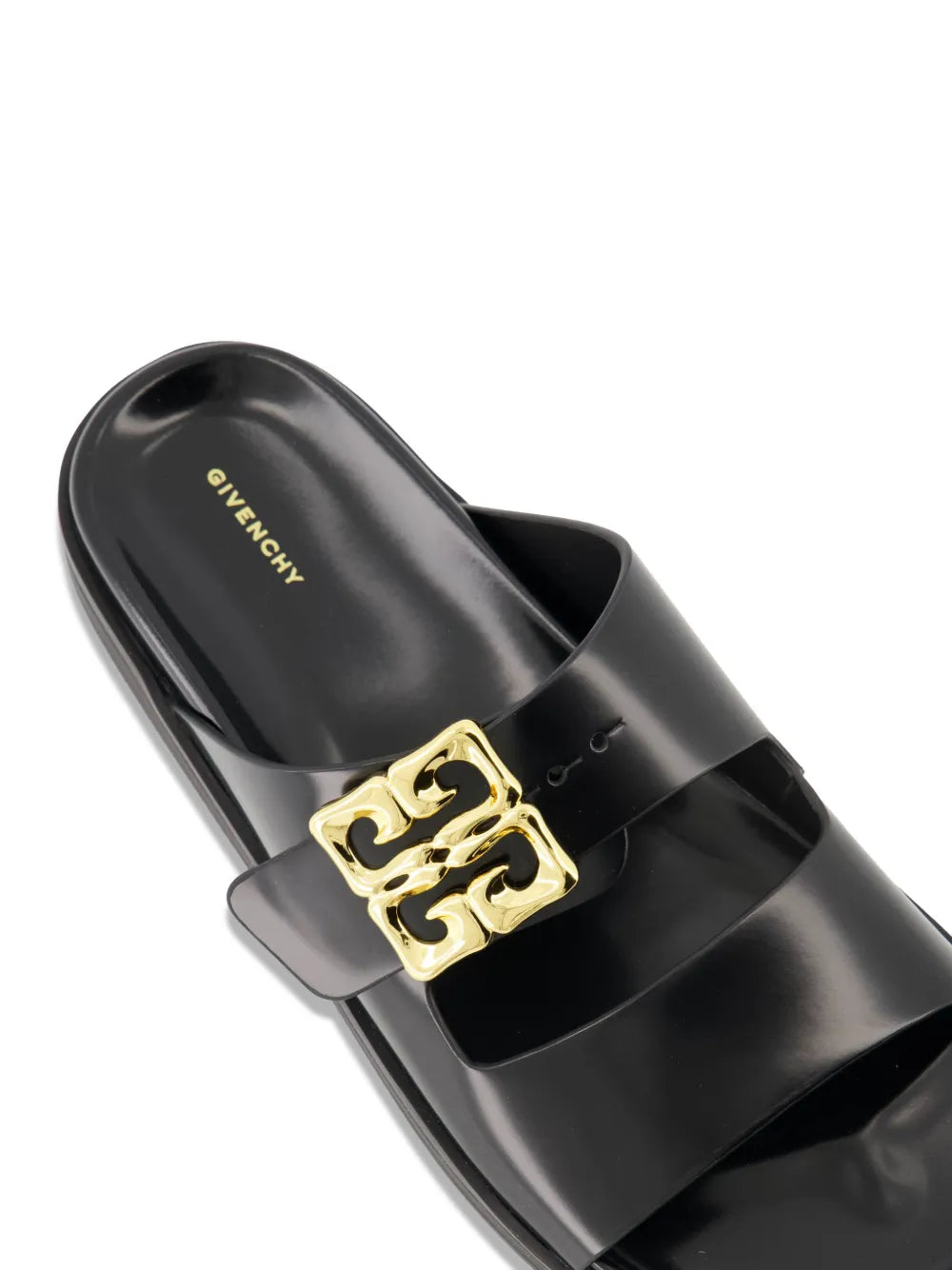 GIVENCHY - Sandales en cuir à plaque logo