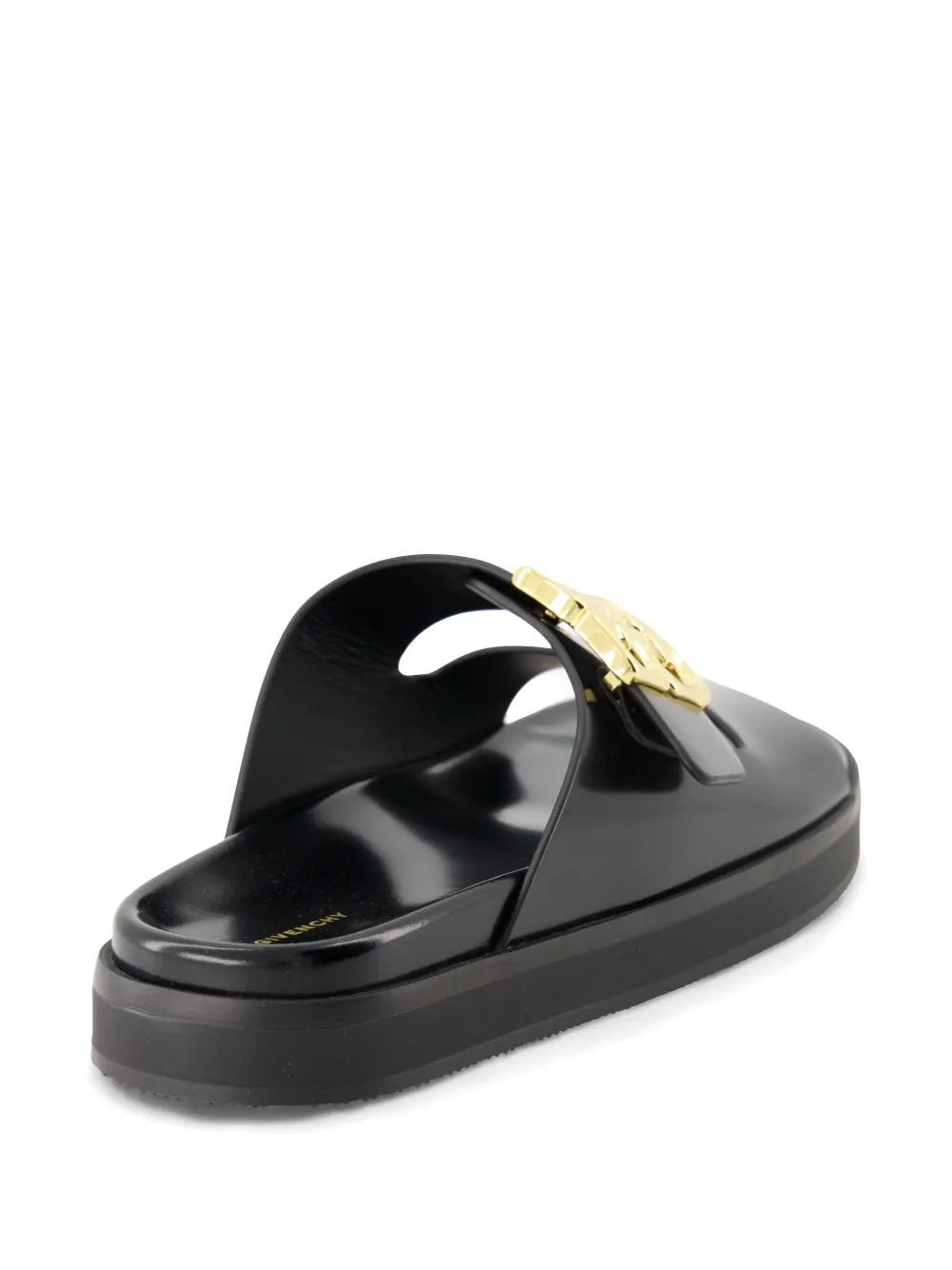 GIVENCHY - Sandales en cuir à plaque logo