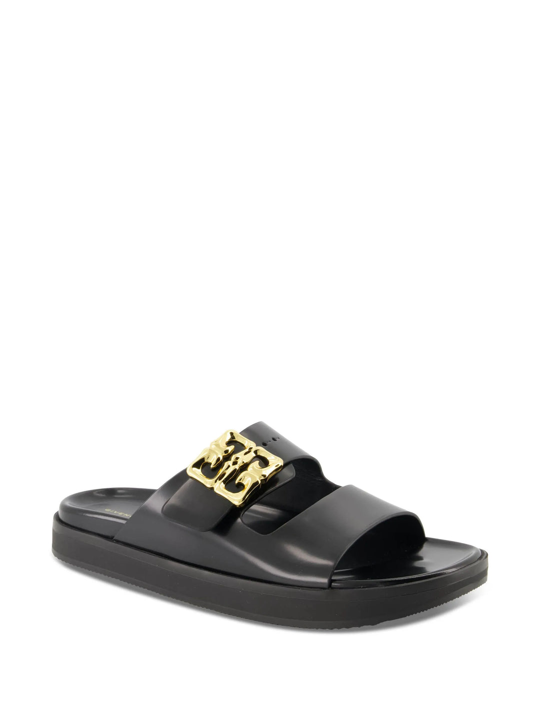 GIVENCHY - Sandales en cuir à plaque logo