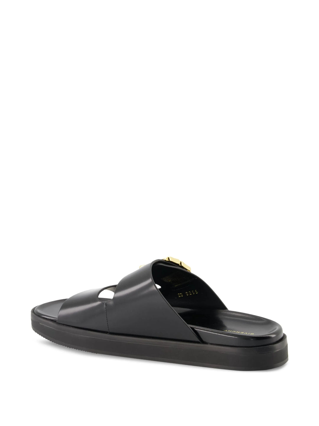 GIVENCHY - Sandales en cuir à plaque logo