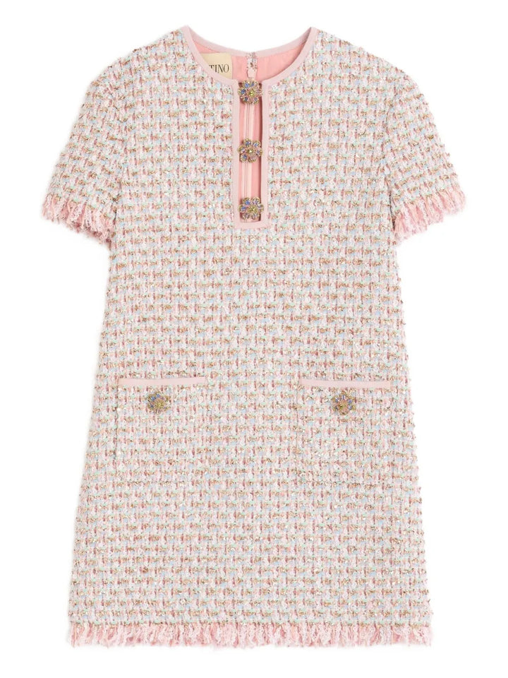 VALENTINO - Robe courte Ribbon en tweed