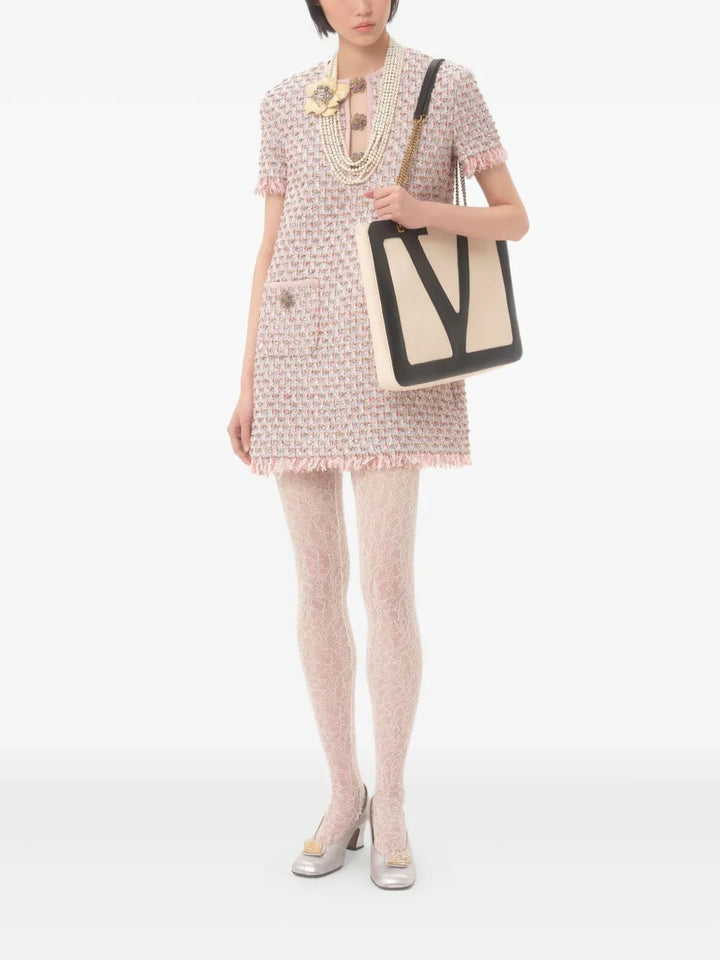 VALENTINO - Robe courte Ribbon en tweed