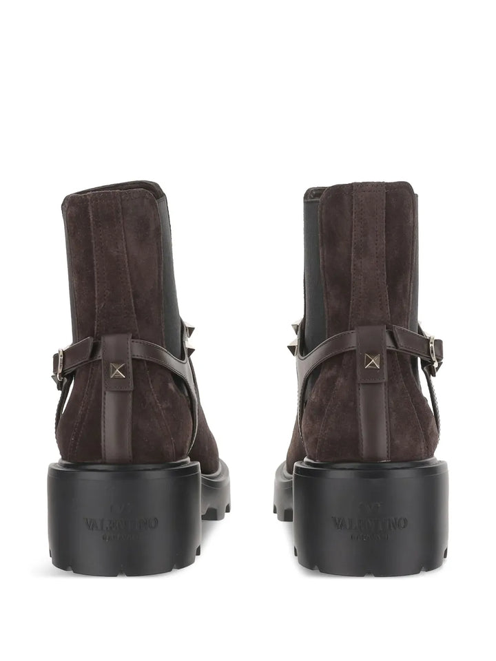 VALENTINO - Bottines chelsea à détails de clous