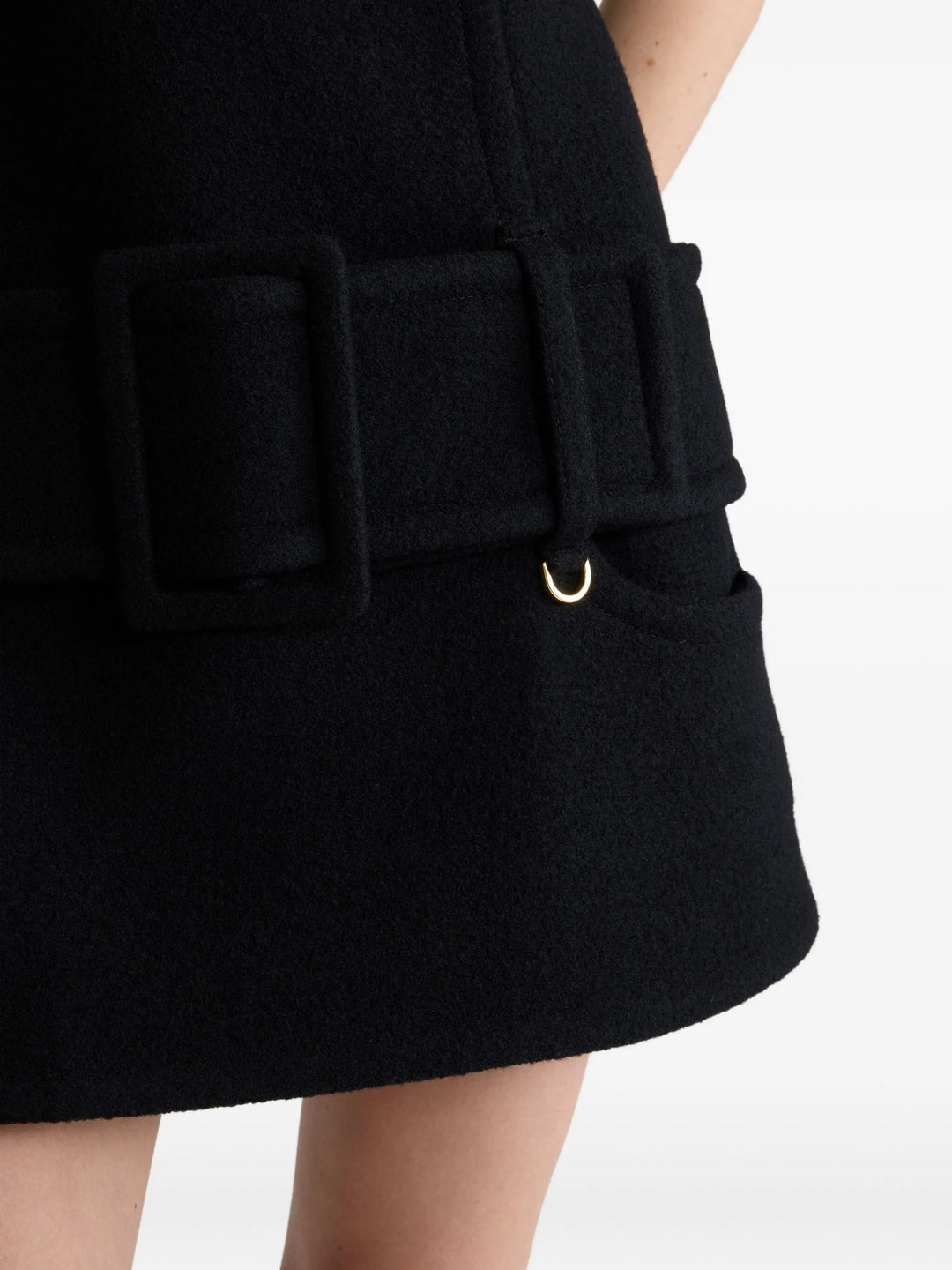 PATOU - Robe courte à taille ceinturée