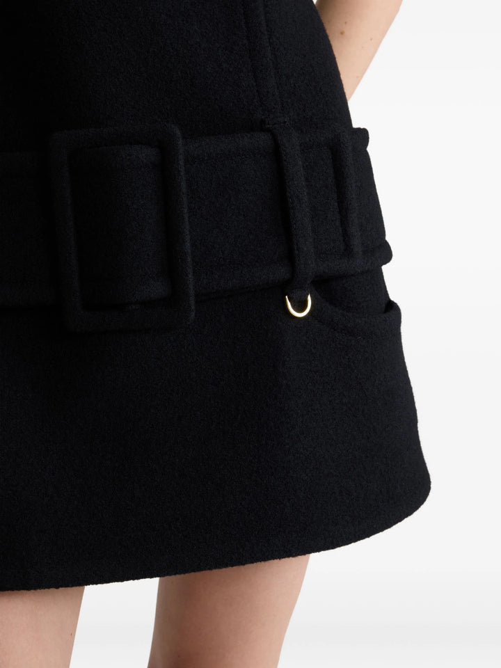 PATOU - Robe courte à taille ceinturée