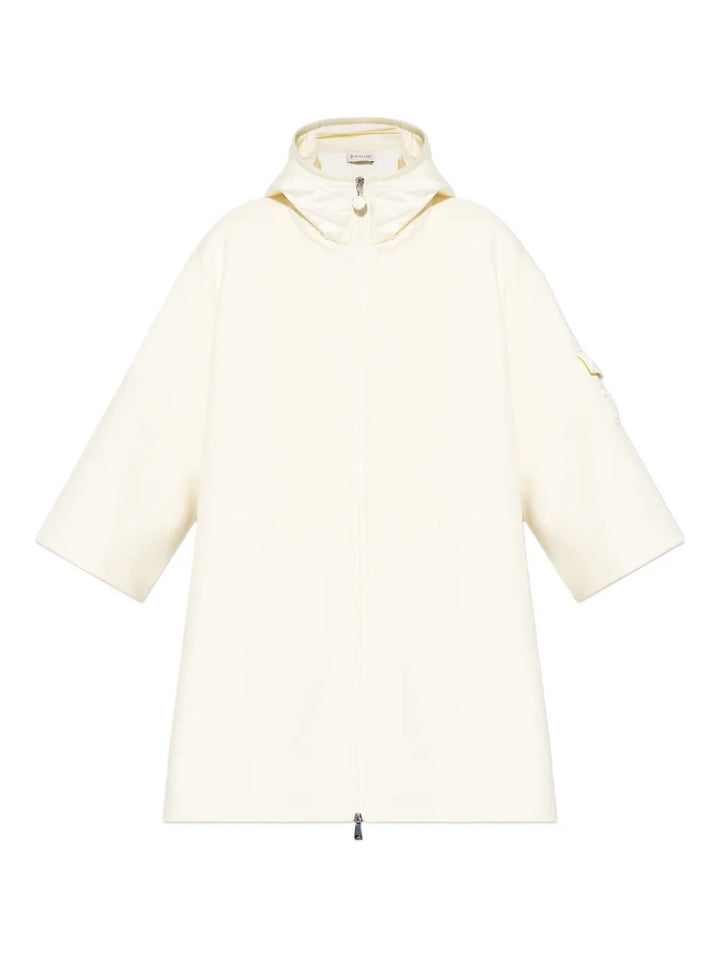 MONCLER - Cape zippée à capuche
