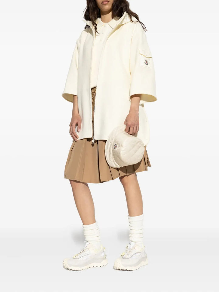 MONCLER - Cape zippée à capuche