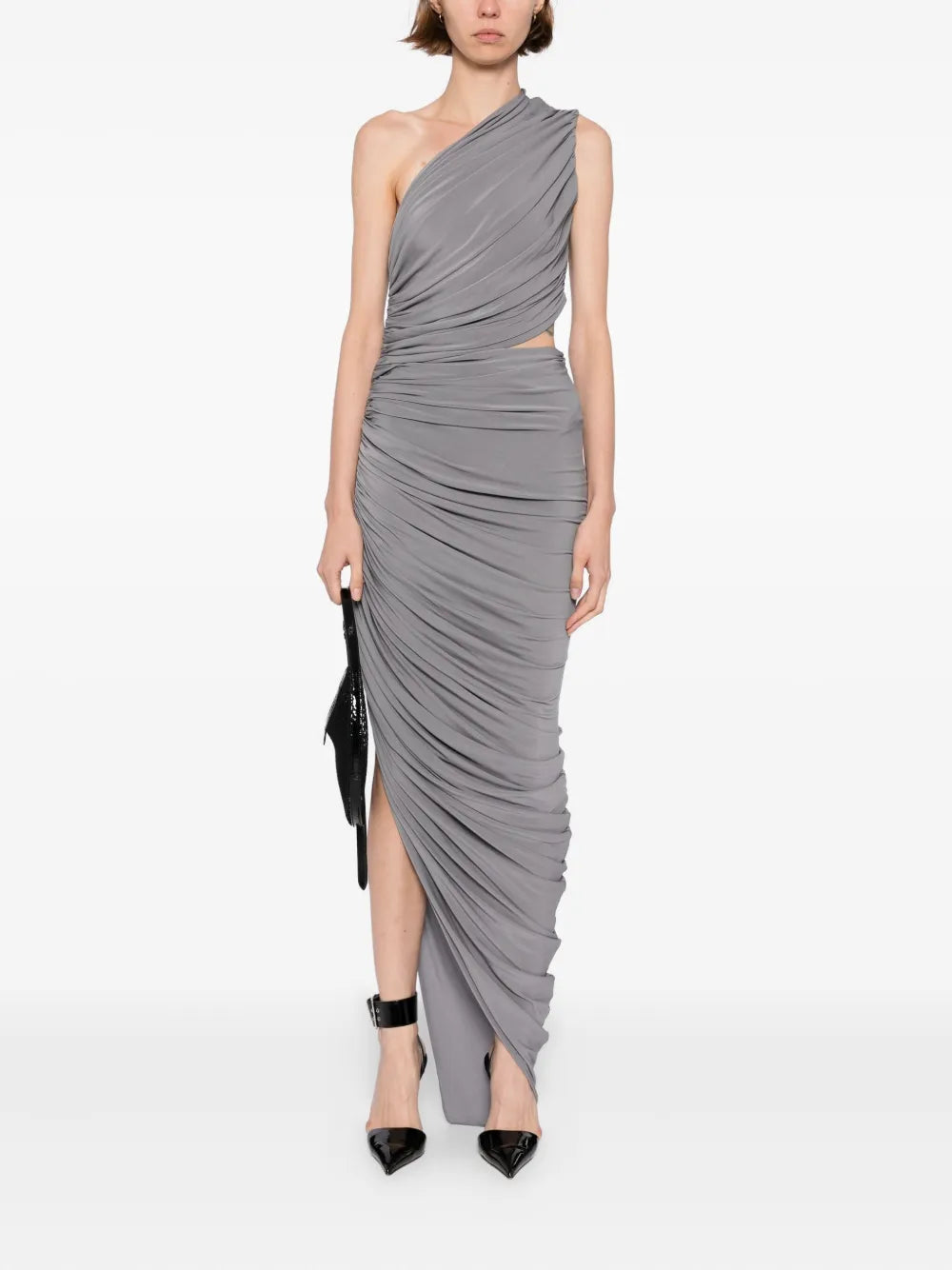 ALAÏA - ROBE EN JERSEY SOUPLE À DÉCOUPE