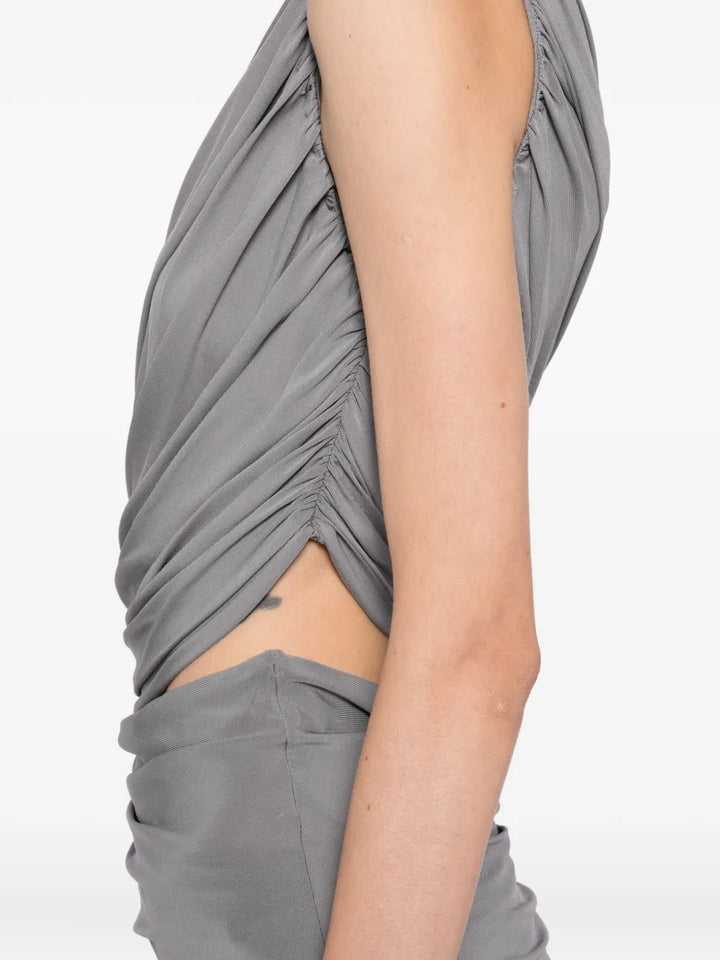 ALAÏA - ROBE EN JERSEY SOUPLE À DÉCOUPE