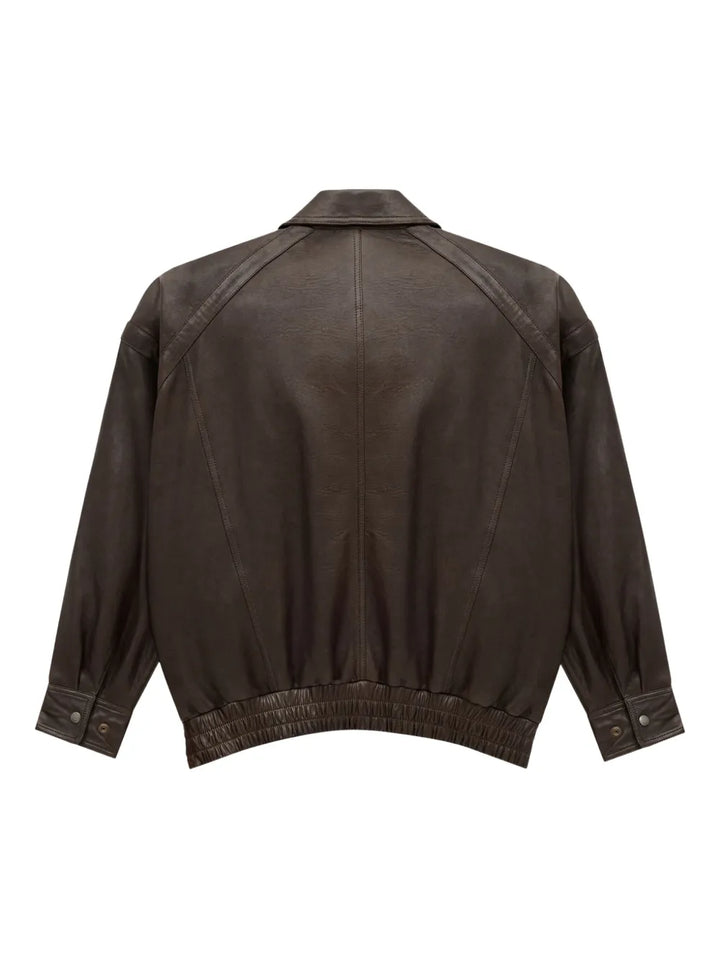 SAINT LAURENT - Veste bomber en peau d'agneau
