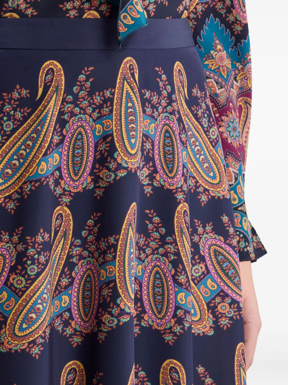 ETRO - Jupe longue à imprimé cachemire