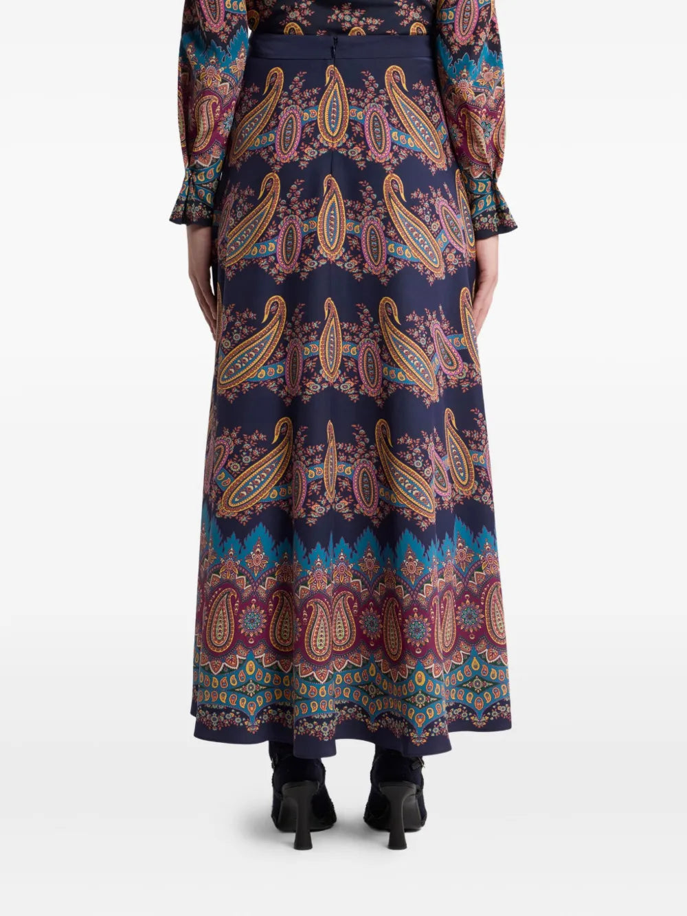 ETRO - Jupe longue à imprimé cachemire