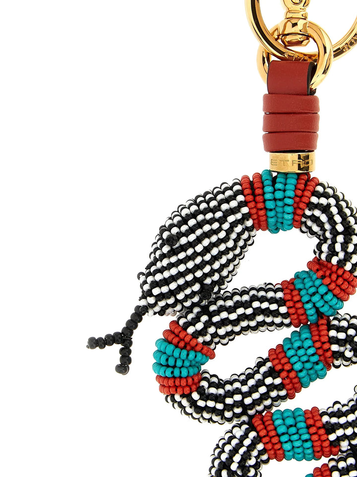 ETRO- Porte-clés serpent à perles