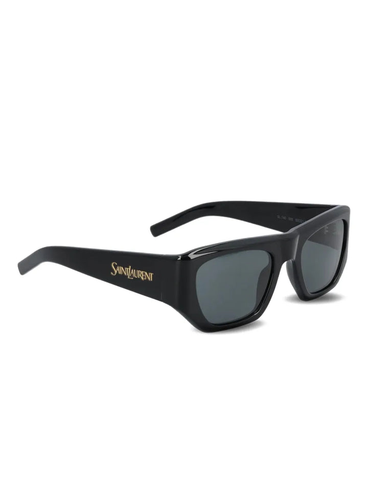 SAINT LAURENT - lunettes de soleil à plaque logo