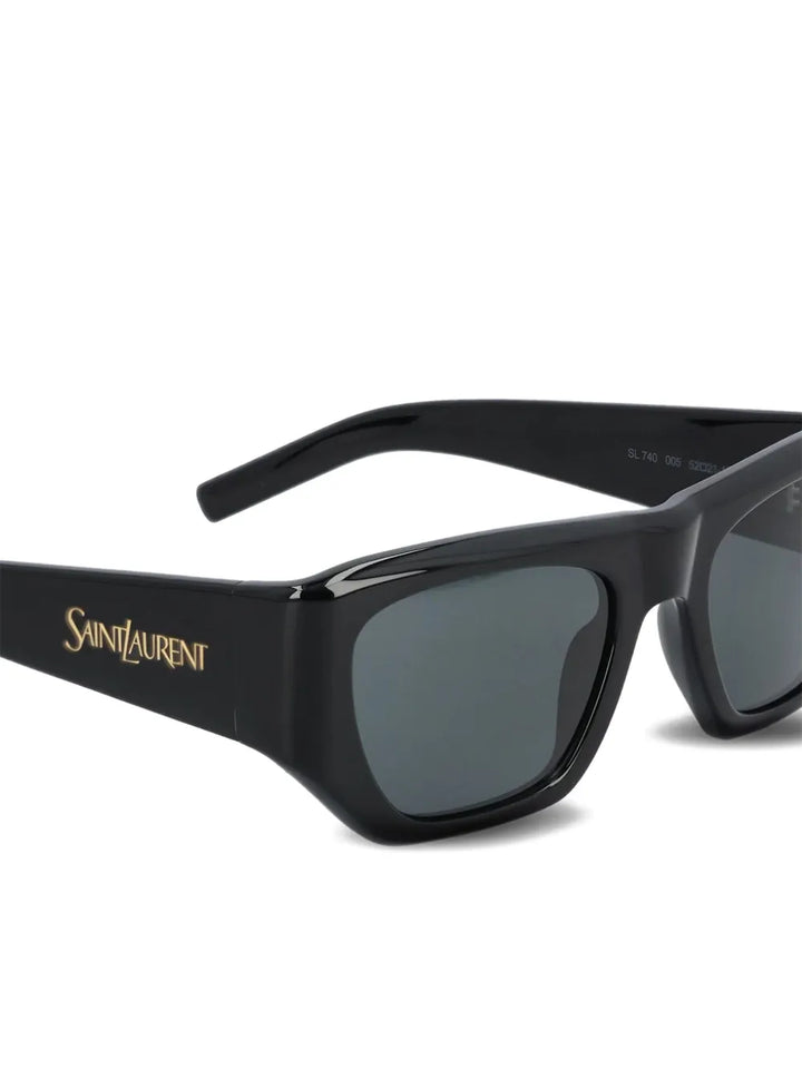 SAINT LAURENT - lunettes de soleil à plaque logo