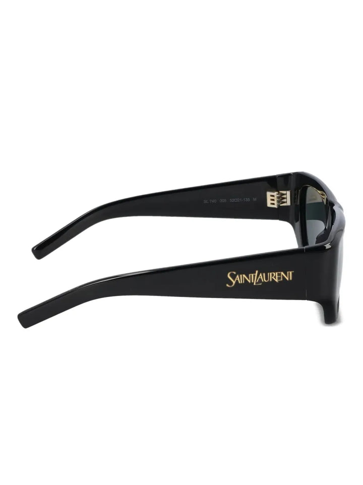 SAINT LAURENT - lunettes de soleil à plaque logo