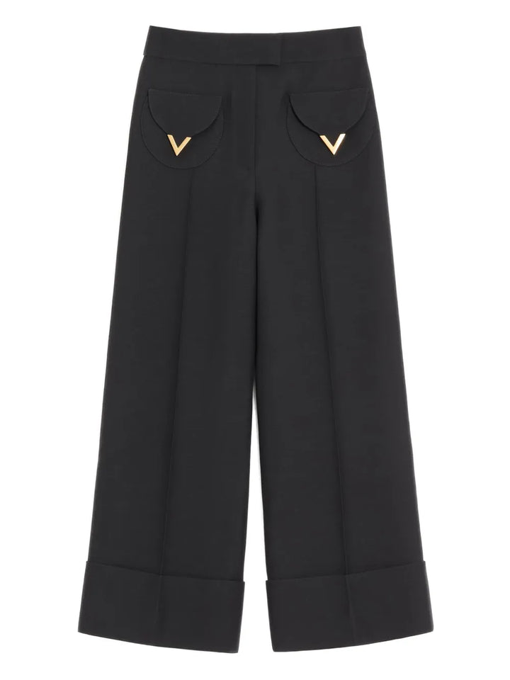 VALENTINO - Pantalon à chevilles resserrées Crepe Couture