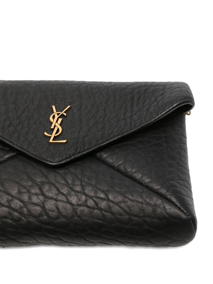 SAINT LAURENT - sac porté épaule à plaque logo