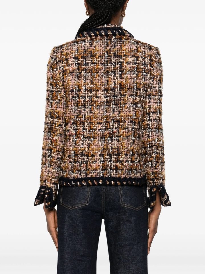ETRO -  Veste en tweed à boutonnière croisée