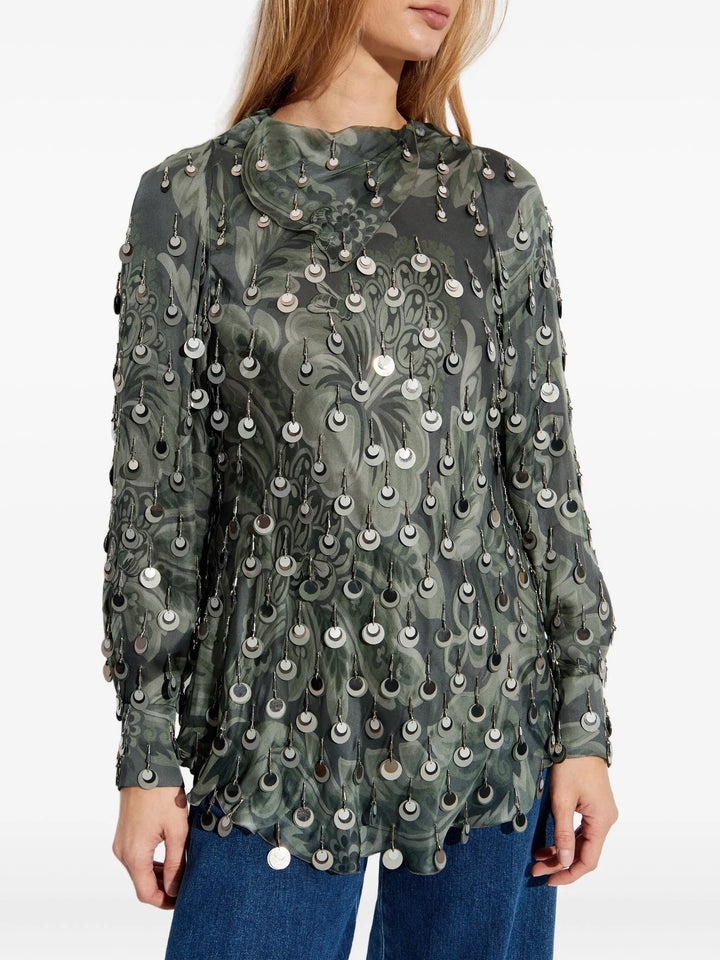 ETRO - Blouse à fleurs et ornements