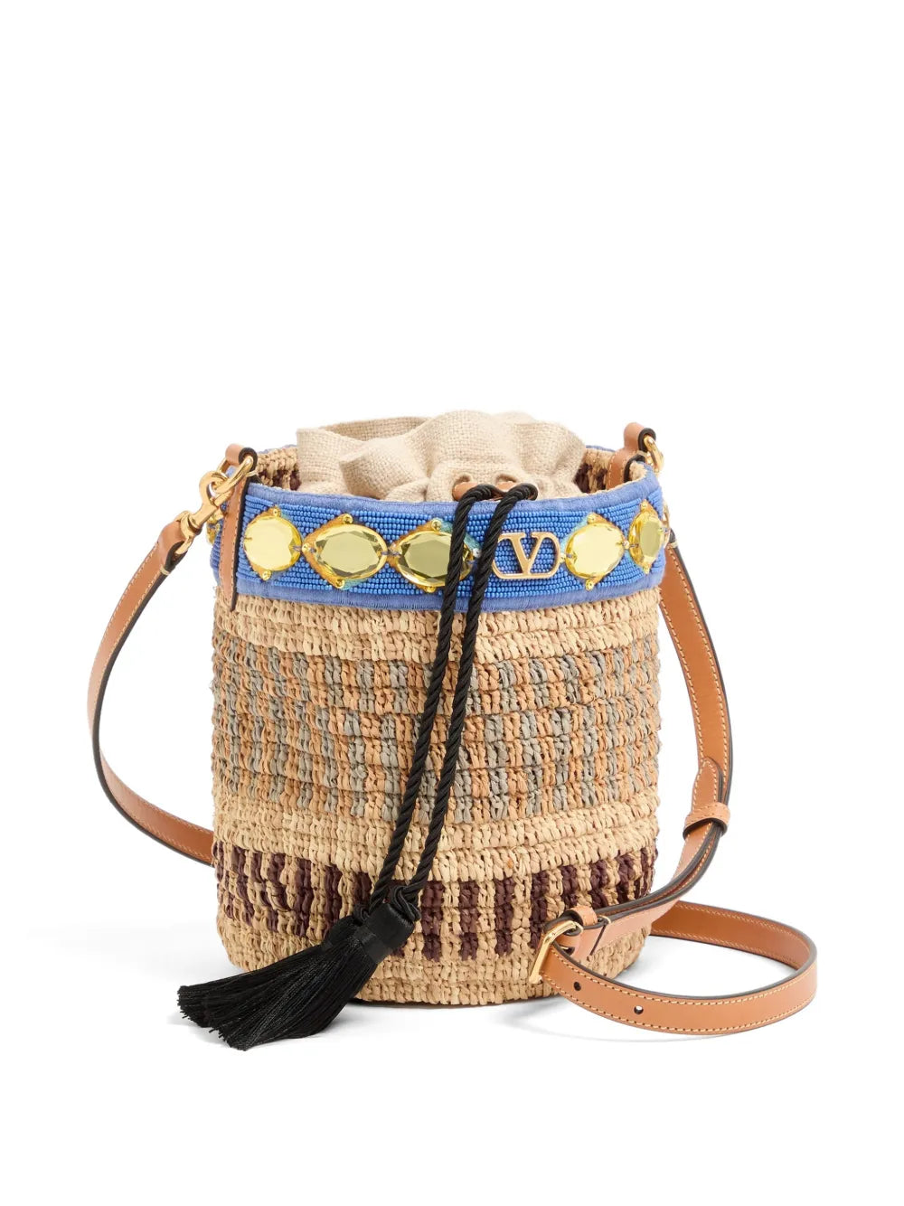 VALENTINO - petit sac seau Valentino Garavani à broderies
