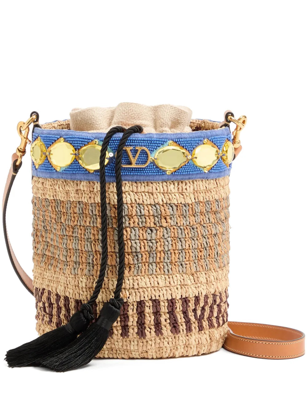 VALENTINO - petit sac seau Valentino Garavani à broderies