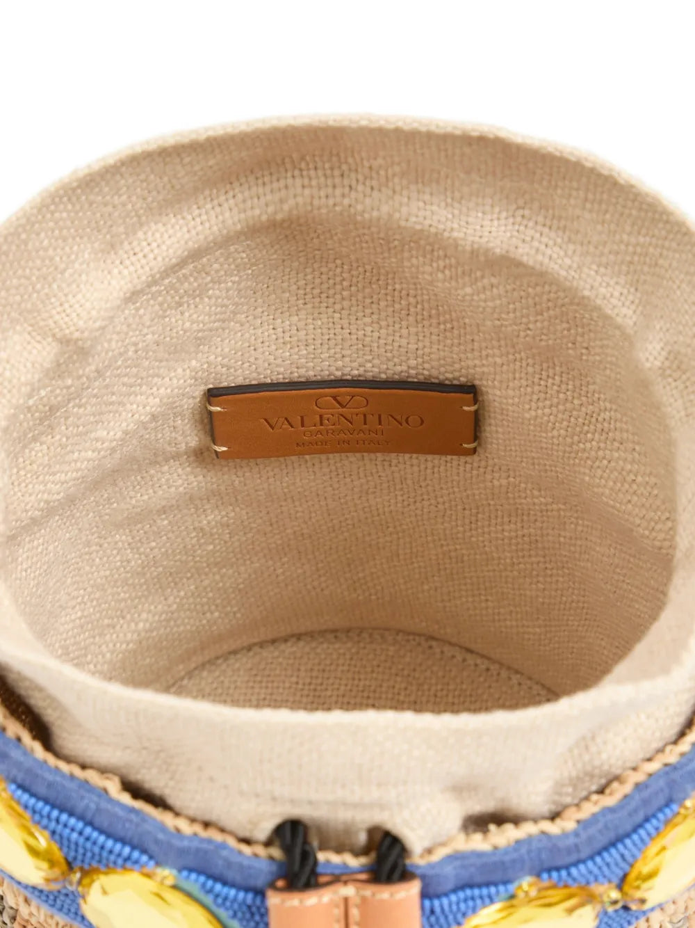 VALENTINO - petit sac seau Valentino Garavani à broderies