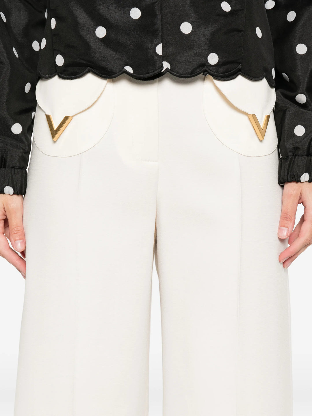 VALENTINO - Pantalon à détail de V
