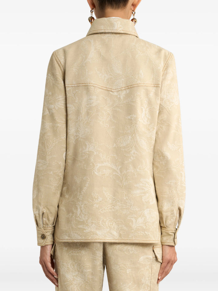 ETRO - Veste à fleurs en jacquard